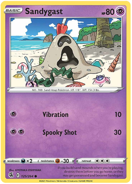 Sword and Shield Fusion Strike 125  Sandygast