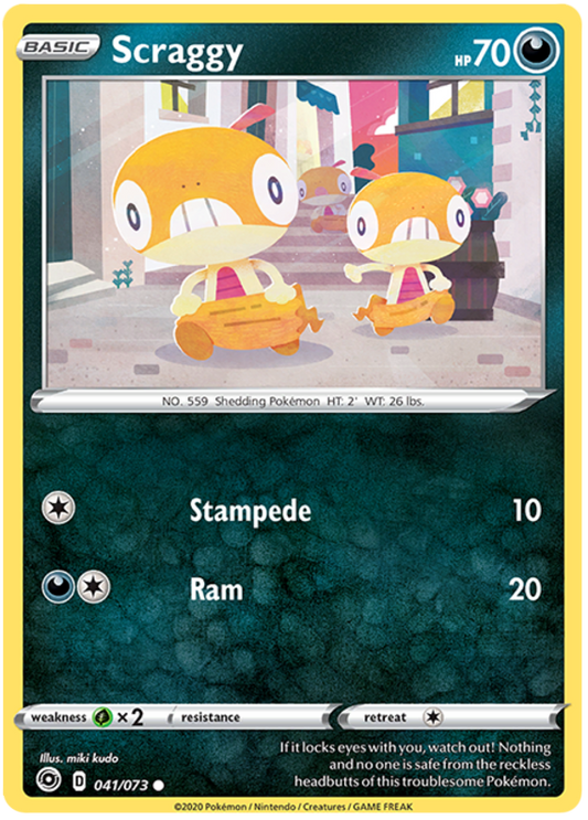 Sword and Shield Champion's Path 41  Scraggy