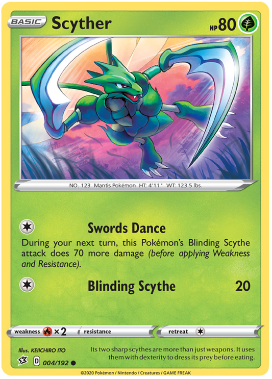 Sword and Shield Rebel Clash 004  Scyther