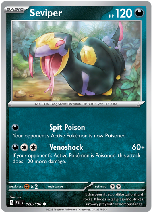 Scarlet and Violet Scarlet & Violet 128  Seviper