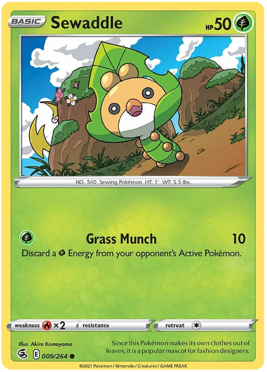 Sword and Shield Fusion Strike 009  Sewaddle