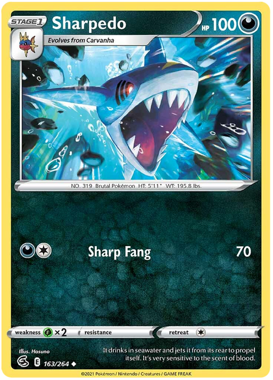 Sword and Shield Fusion Strike 163  Sharpedo