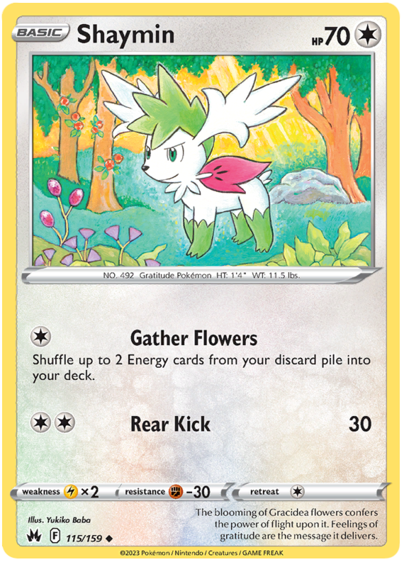 Sword and Shield Crown Zenith #115 Shaymin