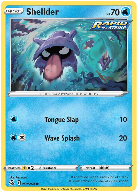 Sword and Shield Fusion Strike 050  Shellder