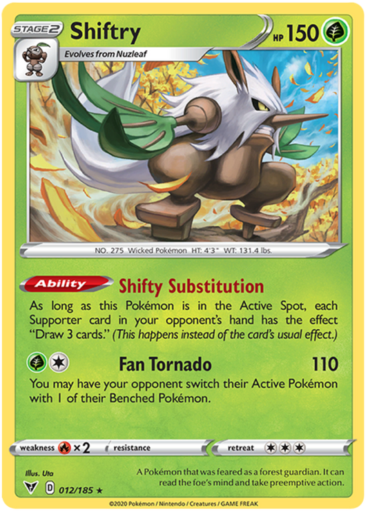Sword and Shield Vivid Voltage 012  Shiftry