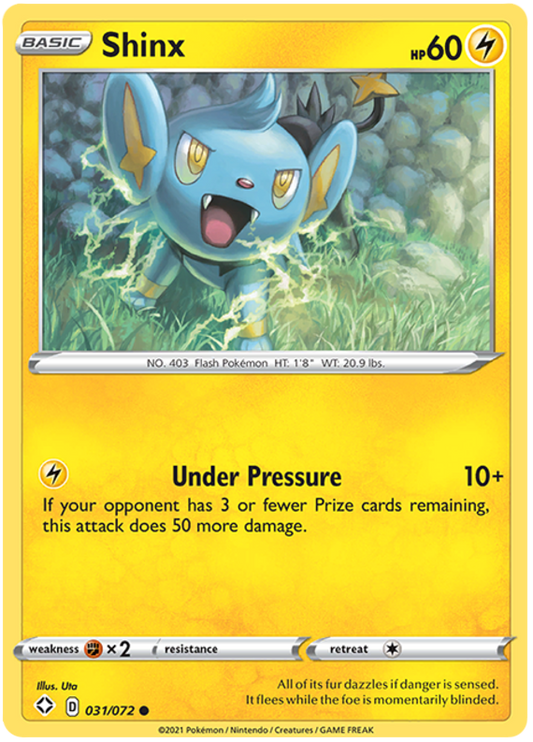 Sword and Shield Shining Fates 031  Shinx