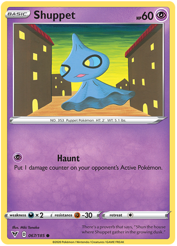 Sword and Shield Vivid Voltage 067  Shuppet