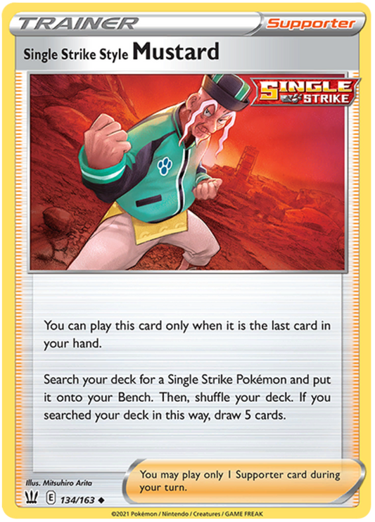 Sword and Shield Battle Styles 134  Single Strike Style Mustard