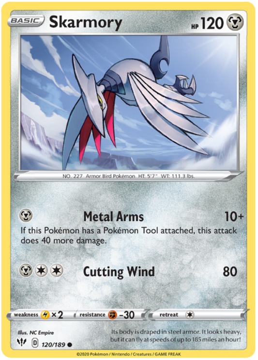 Sword and Shield Darkness Ablaze 120  Skarmory