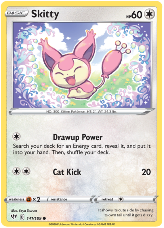 Sword and Shield Darkness Ablaze 141  Skitty