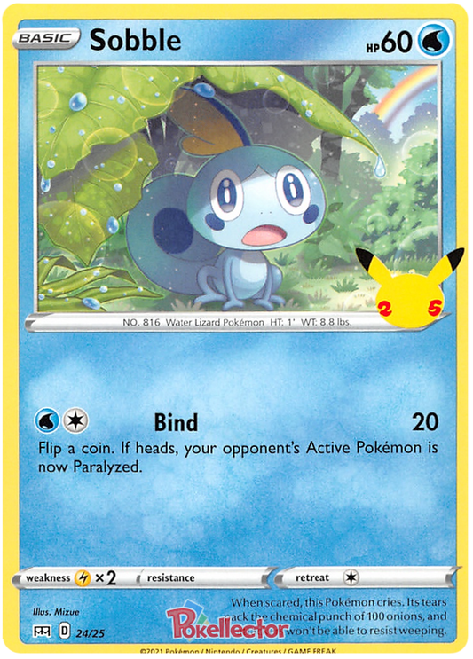 Sword and Shield McDonald's 25th Anniversary 24  Sobble