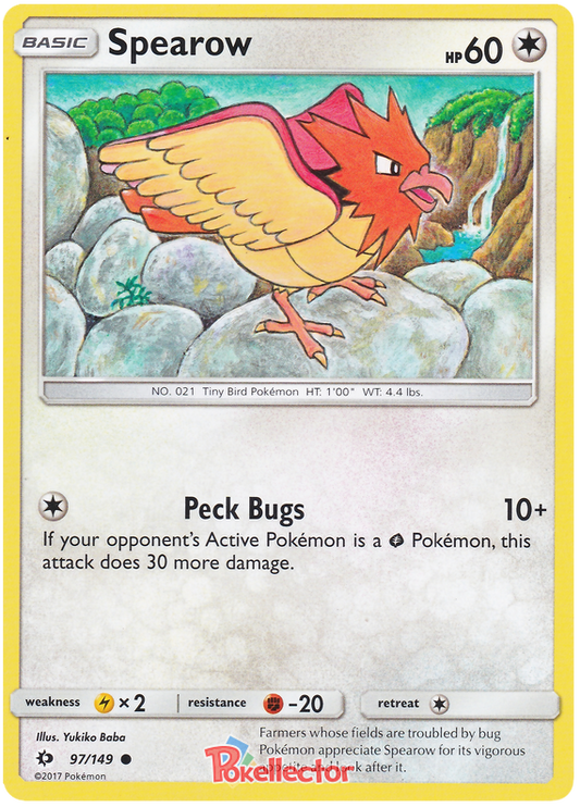 Sun and Moon Sun & Moon 097  Spearow