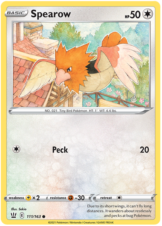 Sword and Shield Battle Styles 111  Spearow