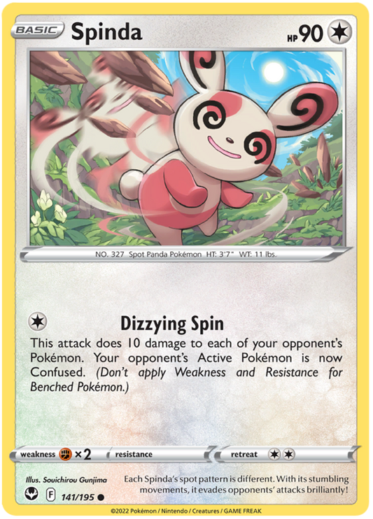 Sword and Shield Silver Tempest 141  Spinda