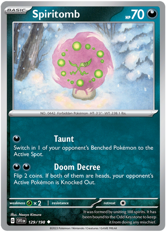 Scarlet and Violet Scarlet & Violet 129  Spiritomb