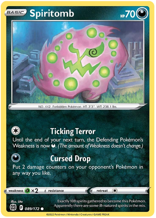 Sword and Shield Brilliant Stars 089  Spiritomb
