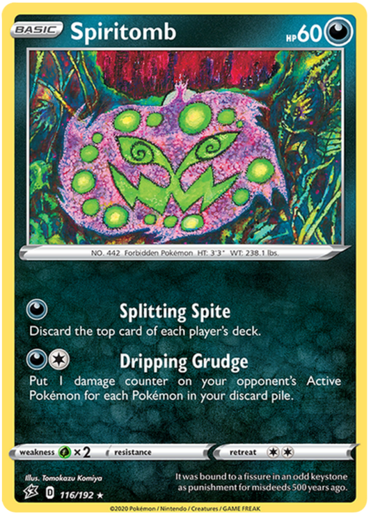 Sword and Shield Rebel Clash 116  Spiritomb