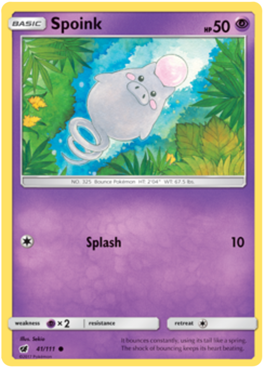Sun and Moon Crimson Invasion 041  Spoink