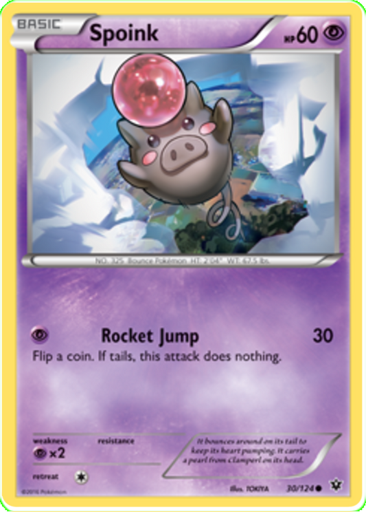 XY Fates Collide 030  Spoink