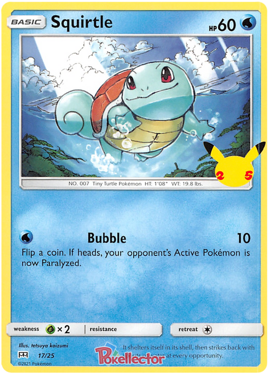 Sword and Shield McDonald's 25th Anniversary 17  Squirtle