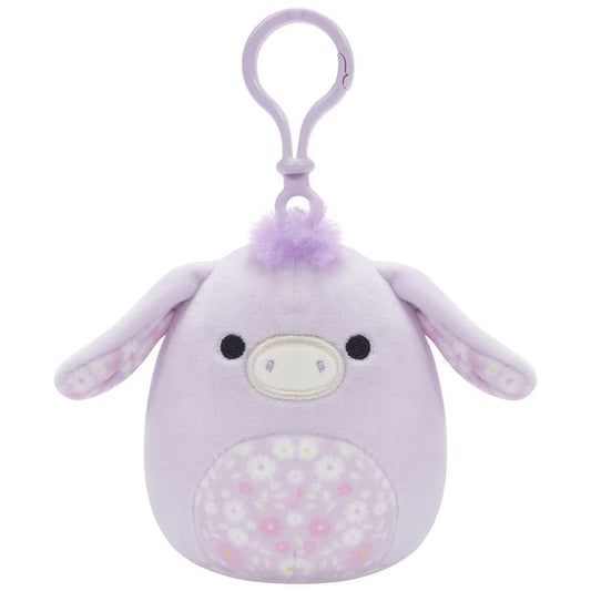 Squishmallows Delzi The Donkey Easter 3.5 inch Clip Stuffed Plush
