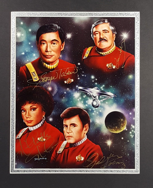 Star Trek Original Cast 8x10 Signed Autographed Matted