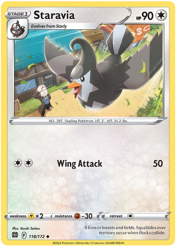 Sword and Shield Brilliant Stars 118  Staravia