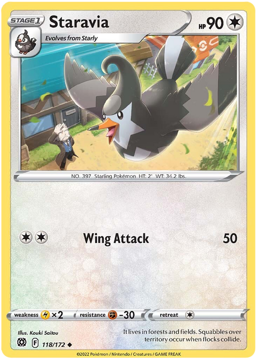 Sword and Shield Brilliant Stars 118  Staravia