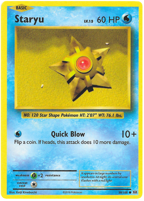 XY Evolutions 030  Staryu