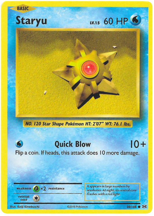 XY Evolutions 030  Staryu
