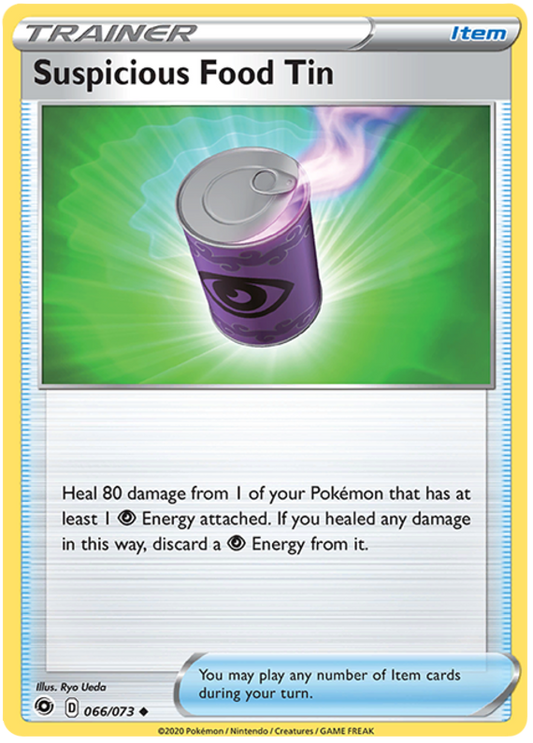 Sword and Shield Champion's Path 66  Suspicious Food Tin