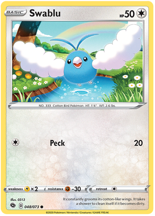 Sword and Shield Champion's Path 48  Swablu