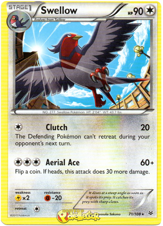 XY Roaring Skies 071  Swellow