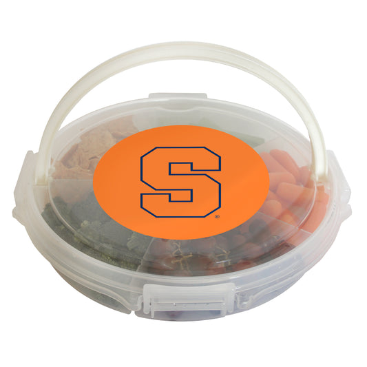 Syracuse Oranges Food Caddy with Lid