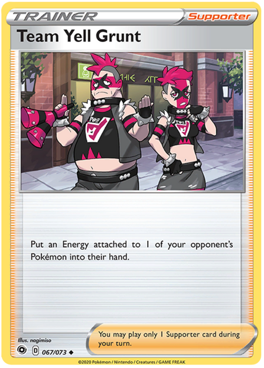 Sword and Shield Champion's Path 67  Team Yell Grunt