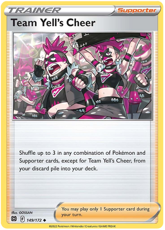 Sword and Shield Brilliant Stars 149  Team Yell's Cheer