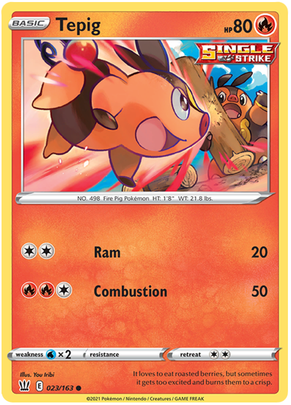 Sword and Shield Battle Styles 023  Tepig