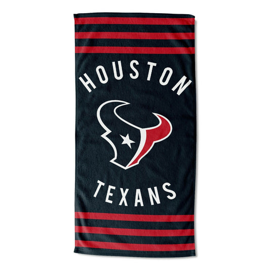 Houston Texans Stripes Beach Towel 30"x60"