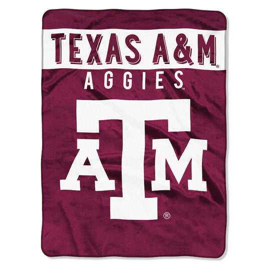Texas A & M Aggies Royal Plush Raschel Throw 60"x80"