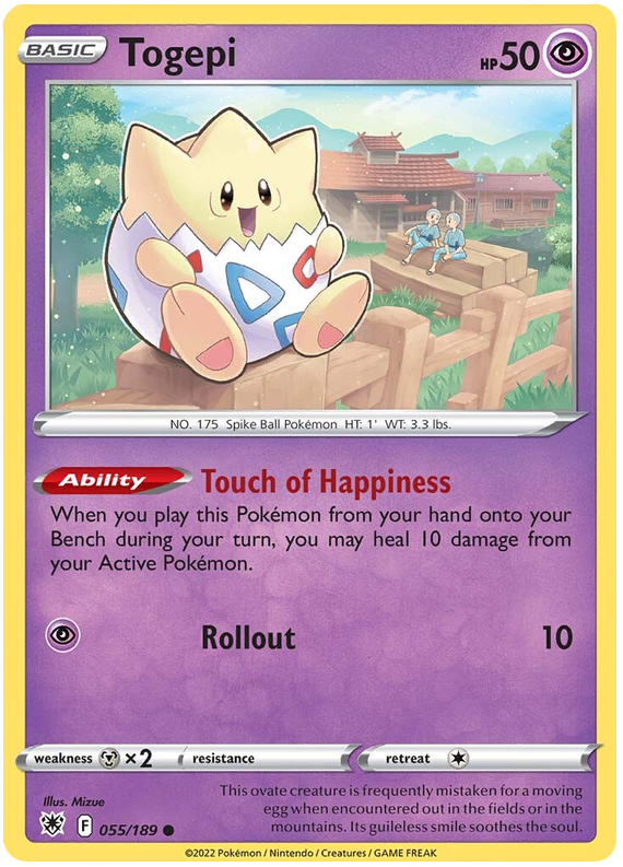 Sword and Shield Astral Radiance 055  Togepi