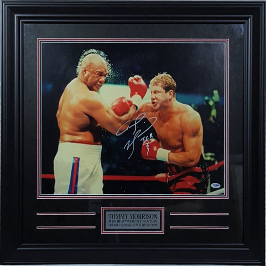 Tommy Morrison Signed Autographed 16x20 Framed - walk-of-famesports