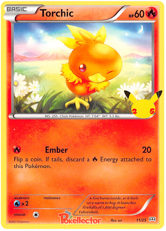 Sword and Shield McDonald's 25th Anniversary 11  Torchic