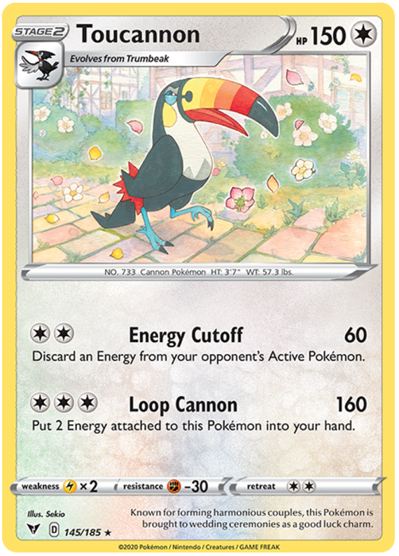 Sword and Shield Vivid Voltage 145  Toucannon