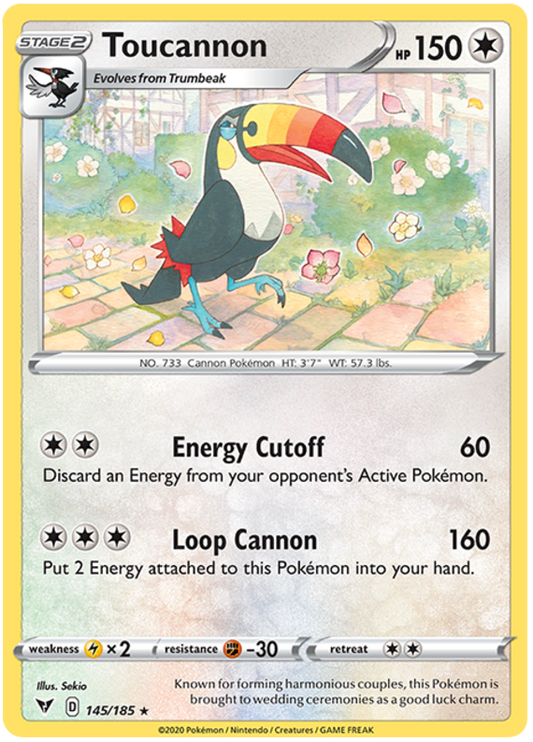 Sword and Shield Vivid Voltage 145  Toucannon