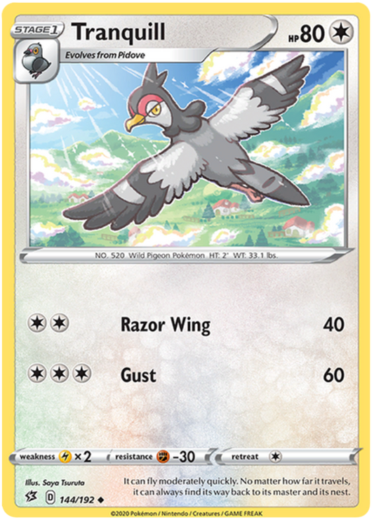 Sword and Shield Rebel Clash 144  Tranquill