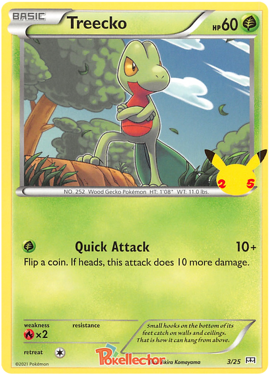 Sword and Shield McDonald's 25th Anniversary 03  Treecko