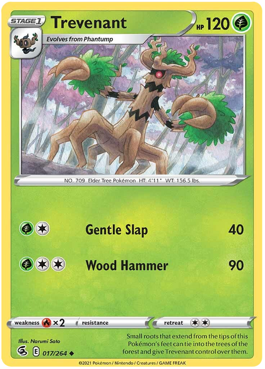 Sword and Shield Fusion Strike 017  Trevenant