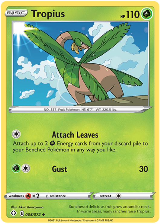 Sword and Shield Shining Fates 005  Tropius