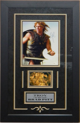 Brad Pitt Troy Autographed 8x10 Framed