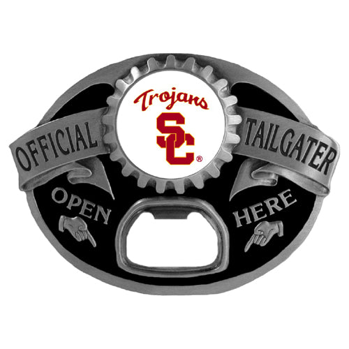 USC Trojans Tailgater Belt Buckle Bottle Opener - walk-of-famesports
